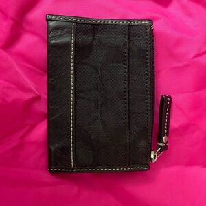 Coach black coin purse/ keychain